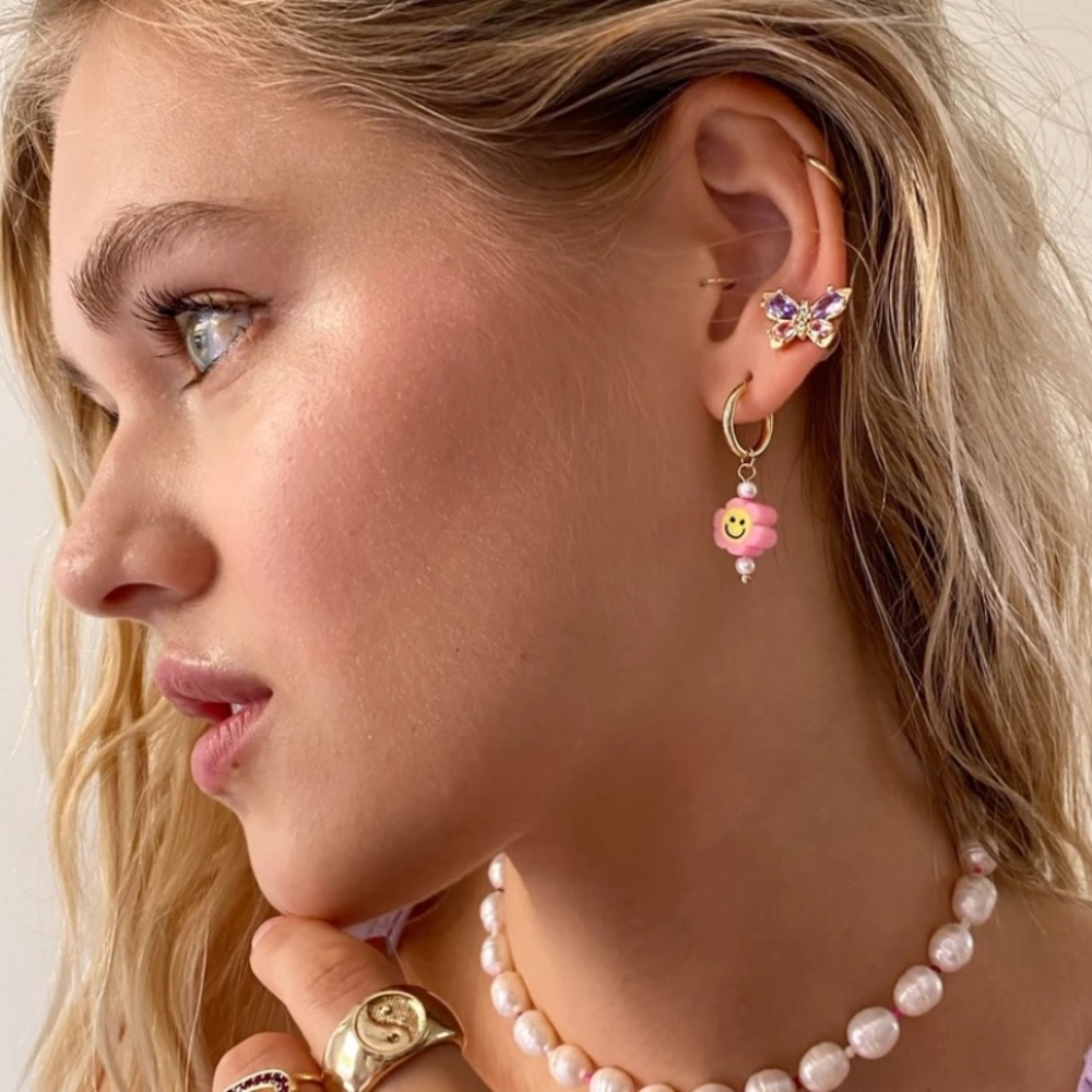 Fraiser Sterling Daisy Dream Hoops